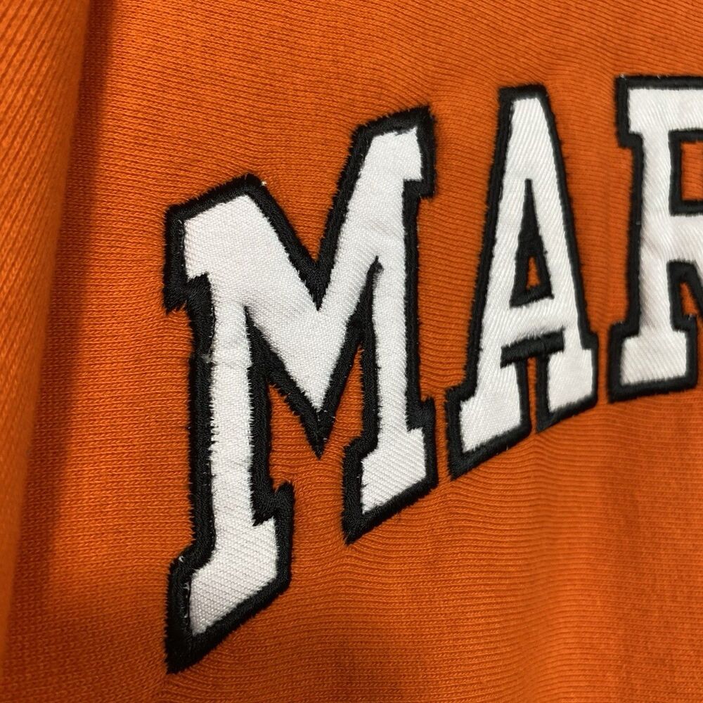 Vintage University of Maryland Terrapins Hoodie Men M Hooded Orange Steve Barry - Picture 4 of 10